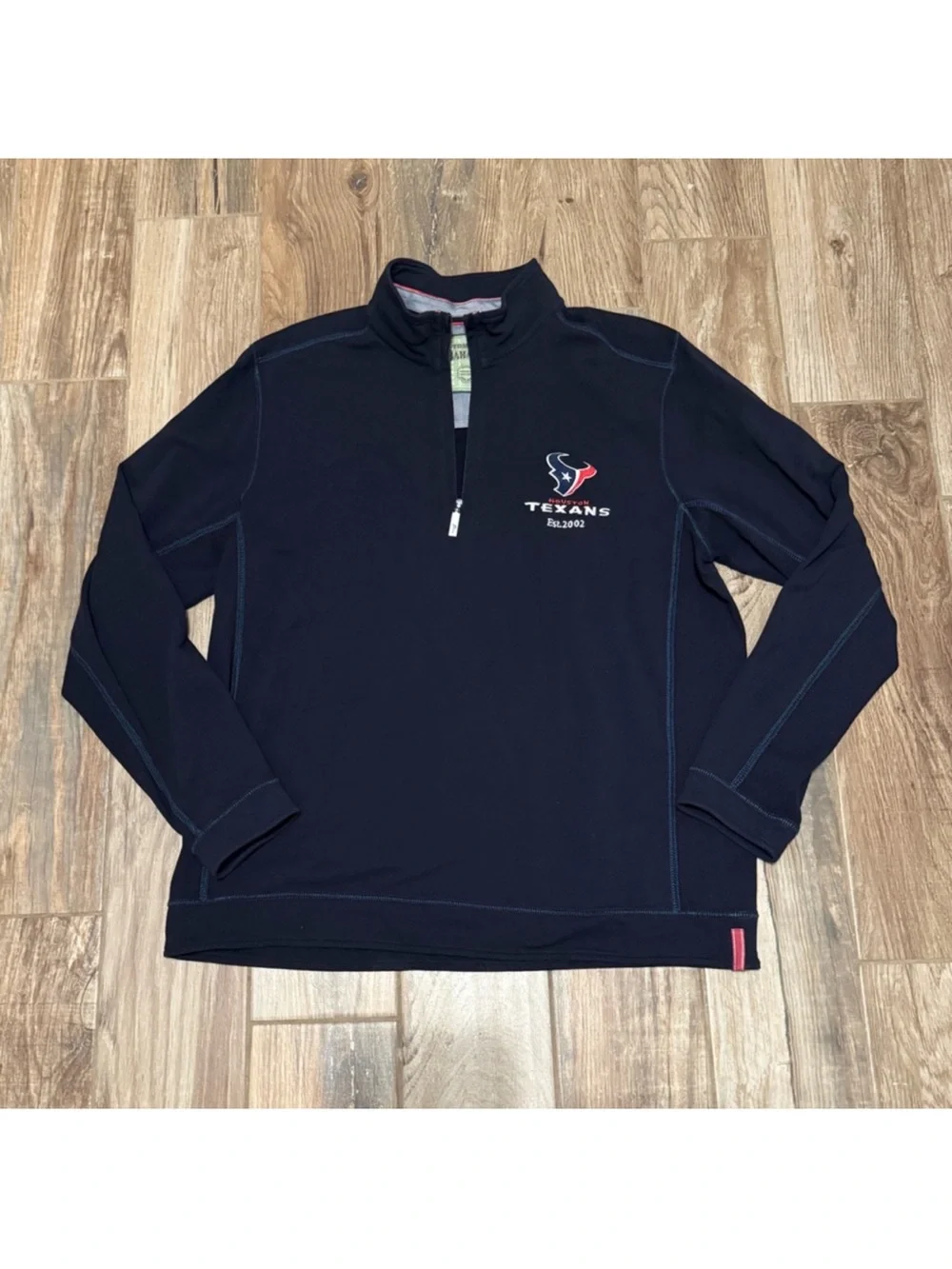 Tommy Bahamas NFL Texans Montego Beach Half-Zip Sweatshirt